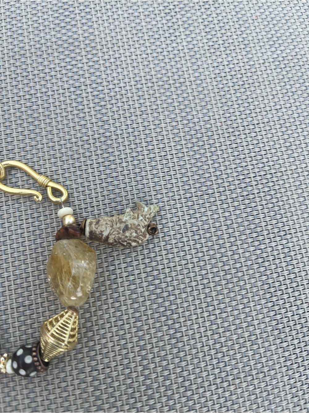 Boho Mix-Bead Brown and Gold Bracelet - Unbranded - Picture 2 of 3
